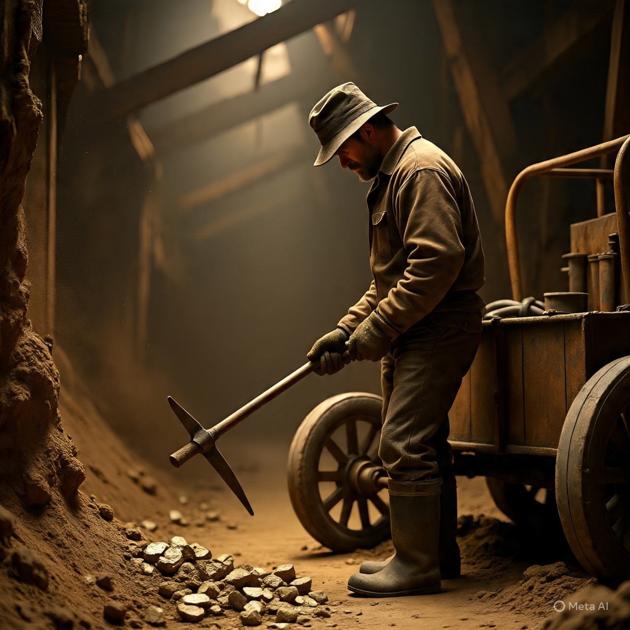 Gold bars in a secure vault with security personnel checking inventory